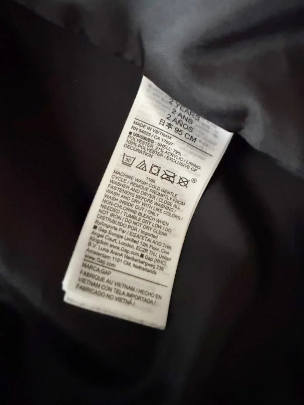 Baby Gap Hooded Fleece Jacket • 2 Years